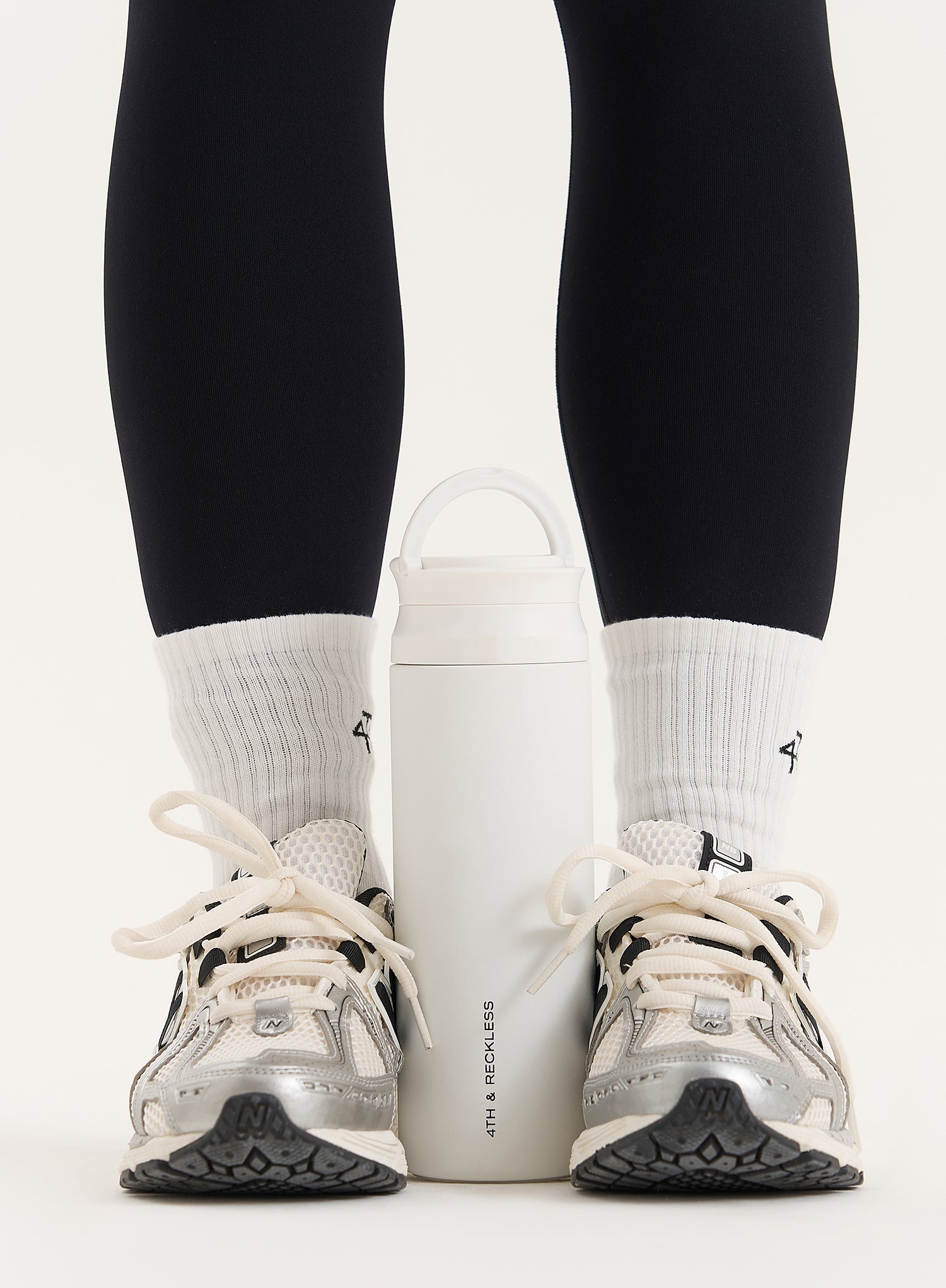 White 4th Sport Shaker Water Bottle